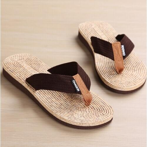 Summer Men Flip-Flops Beach Clip Toe Drag Shoes Fashion Casual Non-slip Slippers Outside Flip Flops Men Sandals
