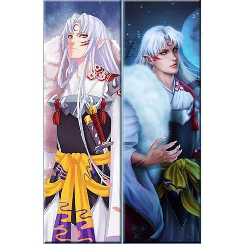 BL Male Japanese Decorative Anime Inuyasha Sesshoumaru Throw Otaku Dakimakura Gift Bedding Hugging Body Pillow Case 150x50 CM