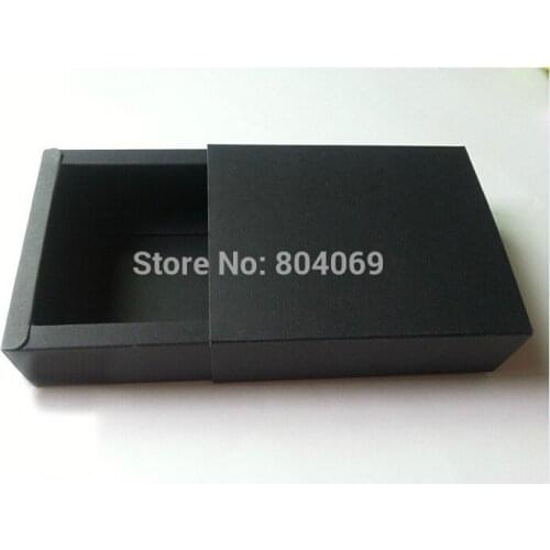 Wholesale Fast shipping 18.6*12.2*3.6CM Black kraft Paper Gift Boxes, Packaging Box.food box 200piece\lot