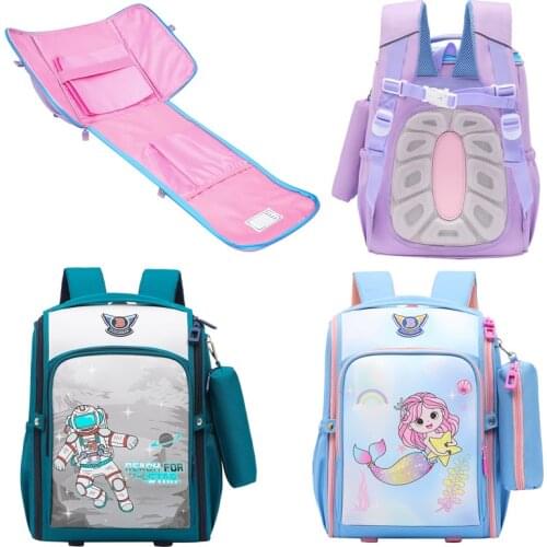 High Quality Boys Orthopedic Schoolbag Dinosaur Backpacks for Kids Space Satchel Cartoon Mermaid Girls School Bags Knapsack