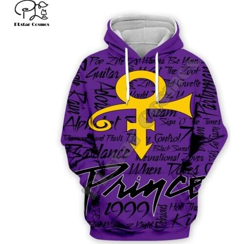 PLstar Cosmos Popular Singer Prince Rogers Nelson Purple Men/Women 3Dprint Hip Hop Hoodies Funny Pullover Harajuku Tracksuit A20