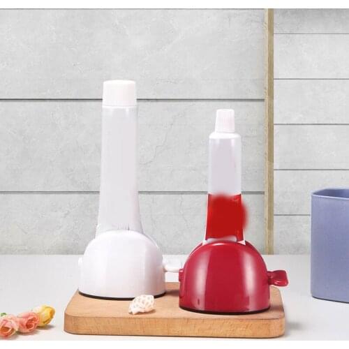 Rolling Tube Toothpaste Squeezer Dispenser Toothpaste Seat Holder Stand Roller Toothpaste Dispenser Bathroom Accessories