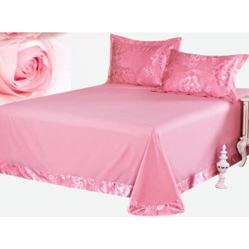 250cm x250cm bedsheet with two pillowcase ,cotton solid color bedsheet