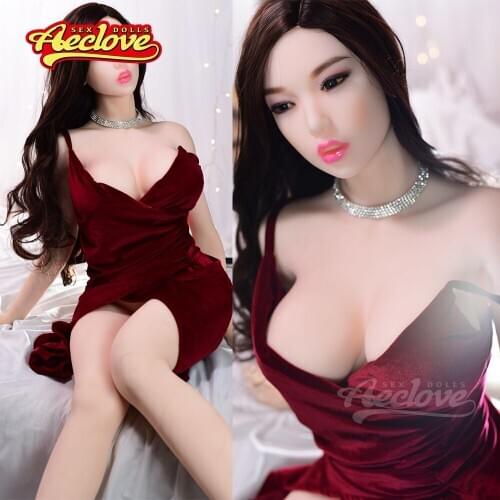Aeclove 165cm Sex Doll Hot Brunette Beauty Sexy Bosom Hip Realistic Dolls for Sex Men Sex Chubby High Quality