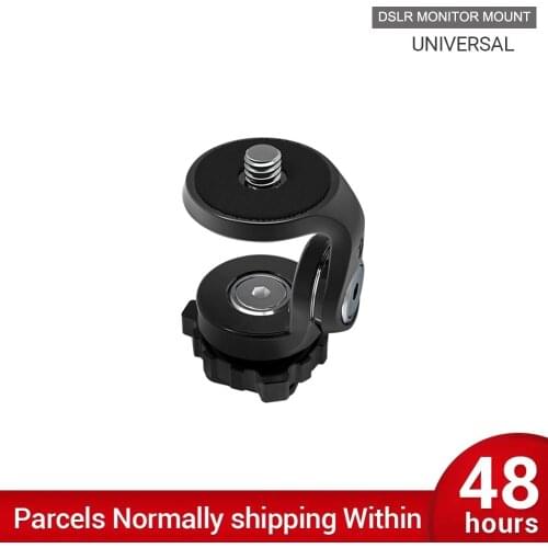 Adjustable Monitor Mount with Cold Shoe Mount Swivel for SLR DSLR Cameras Cage Flash Microphone LED Light Monitor