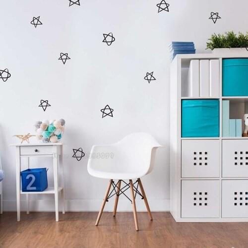 Hand Drawn Little Star Decals Large Collection Wall Vinyl Stickers Murals Kids Baby Room Decoration Wallpaper Fine Gifts LL2106