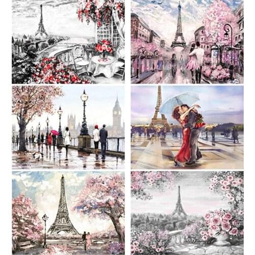 Romantic Road DIY Diamond Painting Full Round or Square Rhinestone Mosaic Diamante Embroidery Cross Stitch Kits Wall Art Gift