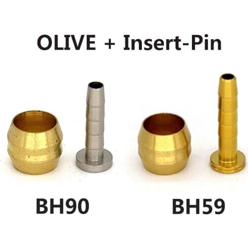 Shimano bicycle Hydraulic Hose Adapters SM-BH90 Olive and Connecter Insert for shimano Hydraulic Brake Hose