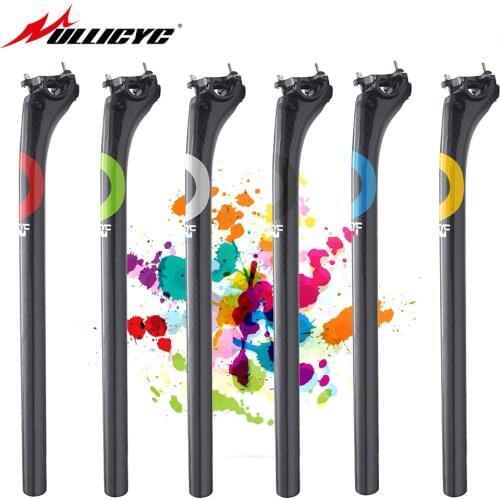 Ullicyc 6 Colors semicircle Logo Sticker Seatpost Mountain/Road Bike 3K Gloss Full Carbon Fibre Bicycle Seatposts Bike Parts
