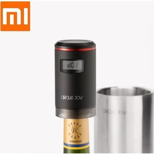 Xiaomi Circle joy intelligent electric vacuum Red wine Stainless steel preservation plug USB charging LED display