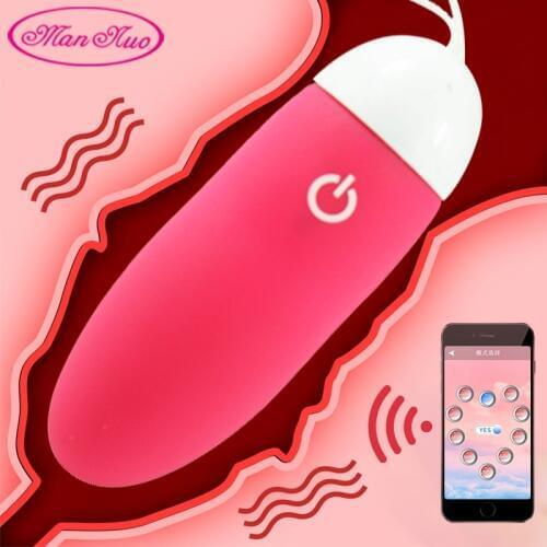 Man Nuo Bluetooth Vibrator Sex Toys for Women APP Smart Control Vibrating Egg G-spot Stimulation Bullet IOS Android Sex Massager