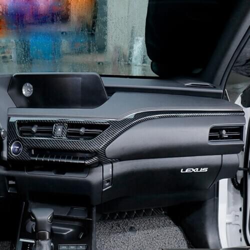 For Lexus UX 200H 250H 260H 2019 2020 Car Cover Inner Control Trim ABS/Carbon Fiber Middle Air Conditioning Switch Outlet Vent