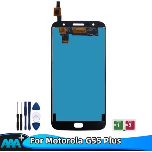 For Motorola Moto G5S Plus LCD Screen Display WIth Touch Glass Digitizer Assembly Replacement +tools