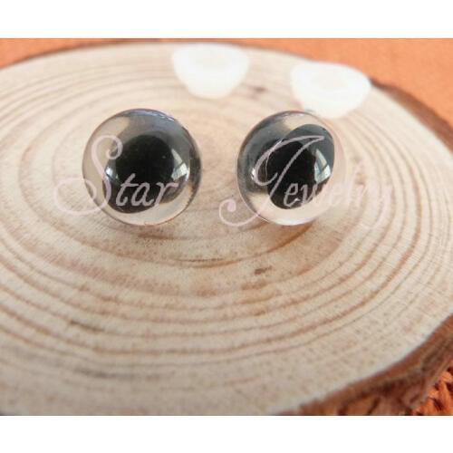 12mm plastic clear cat eyes toy accessories with washers (not pair sell )