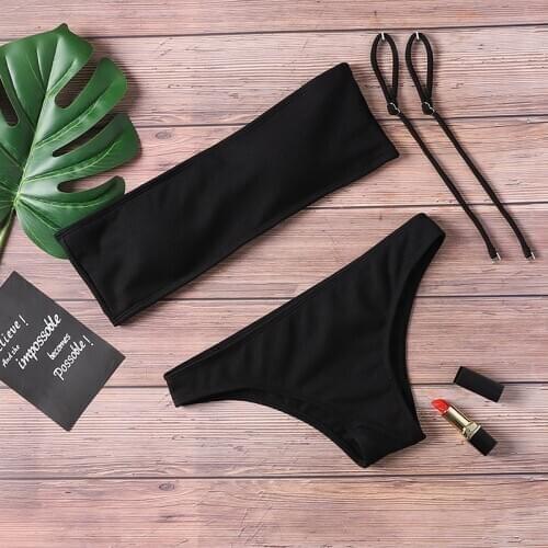 2021 High Quality New Snake Cloth European And American Solid Color Split Bikini Women 's Fitness Body Swimsuit Bikini Купальник