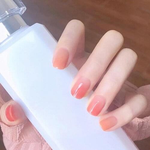 24Pcs Artificial Nail Tips Simple Operation Colorful Plain Nail Tips for DIY наклейки на ногти