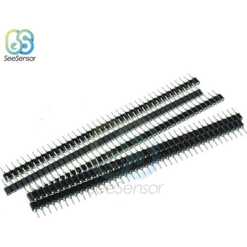5PCS 40Pin 2.54mm Female Single Row Round Straight Pin Header Strip Connector For Arduino