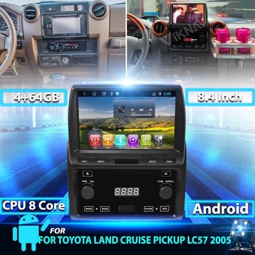 Android 8.4inch Car Radio For Toyota Land cruise pickup LC57 2005 car video HD touch screen DVD multimedia stereo player