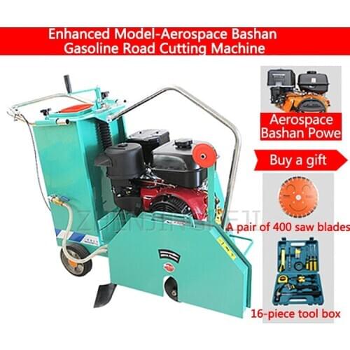 Gasoline Road Cutting Machine Concrete Pavement Slit Engraved Slotting Tools Cast Steel Material Construction Building Equipment