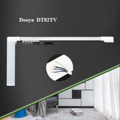 Free shipping promotion SILENT motorized curtain track, smart home motorized curtain, DOOYA RS485 motor DT82TV NO EMITTER