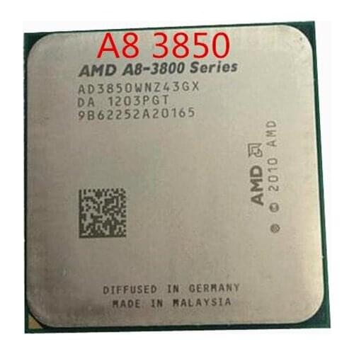 Free shipping A8 3850 2.9GHz Quad core1MB 65W CPU processor FM1 A8-3850 APU 905 pin scrattered pieces