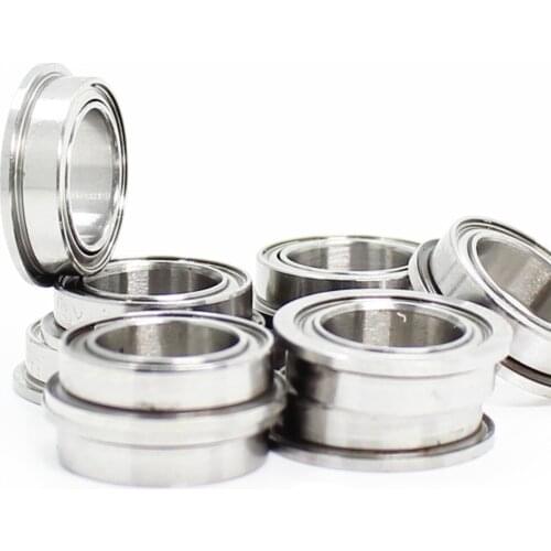 F686 ZZ Flange Bearing 6x13x5 mm ABEC 1 ( 10 PCS ) Flanged F686 Z ZZ Ball Bearings F618/6ZZ suitable for electrical machinery