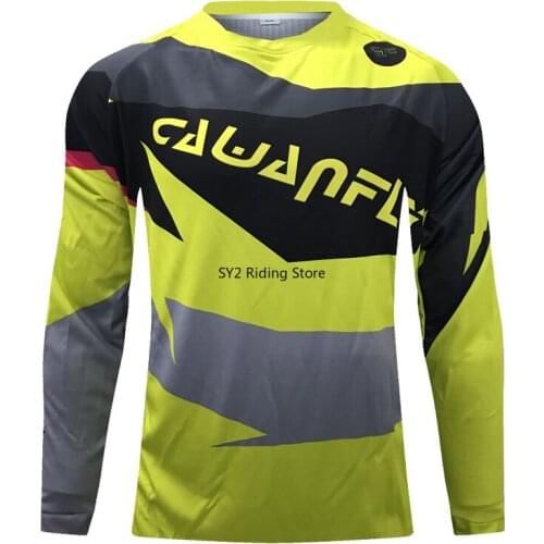 DH MX Motocross Racing Jersey BMX MTB Sleeved AM Enduro Fast Dry Smooth Breathable Motocross long sleeve Shirt