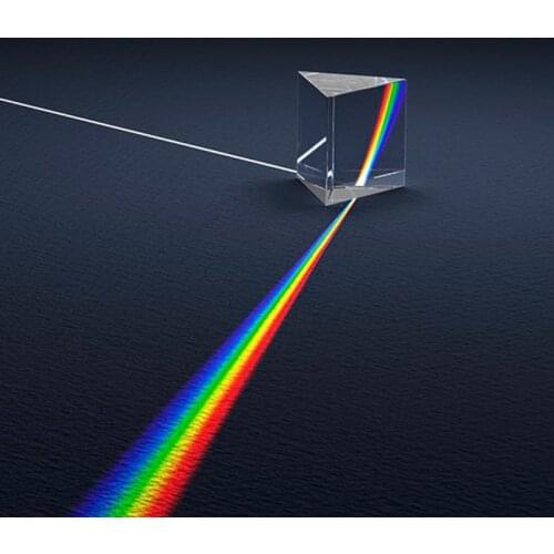 Hot selling prism professional physics teaching optical prism high quality youth science experiment prism children birthday gift