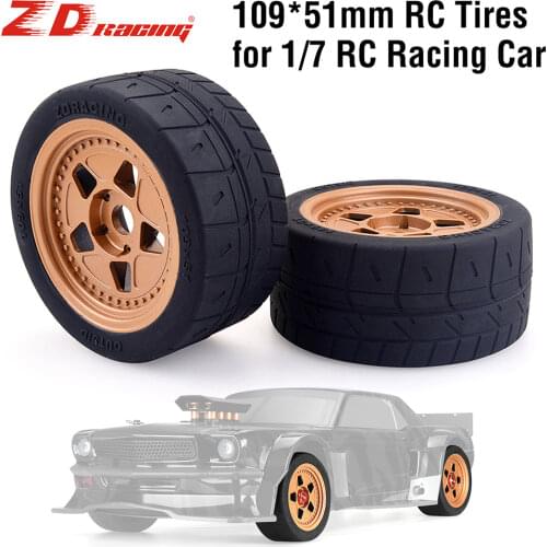 2PCS/4PCS 109mm RC Tires Wheel 17mm Hex Hub 8585 Tyre for ARRMA ZD Racing EX07 1/7 4WD Brushless RC Racing Car