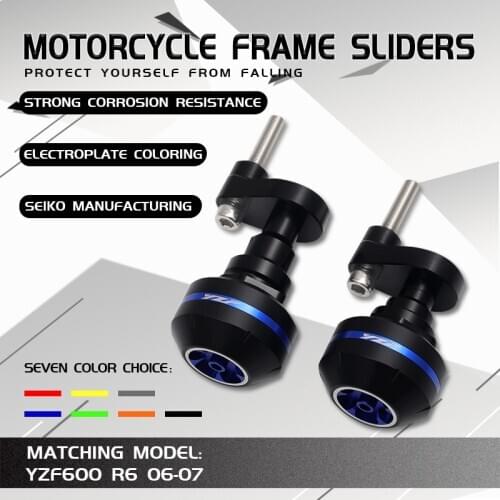 Motorcycle CNC Crash Pad Frame Slider Protection Guard For YAMAHA YZF600 YZF 600 R6 YZFR6 YZF-R6 2006-2007 06 07