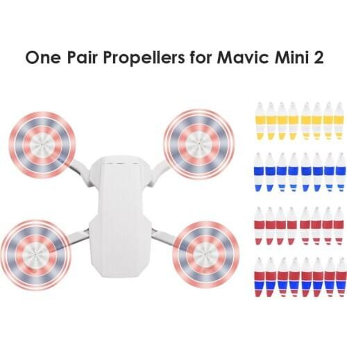 Low Noise Propellers Small Elements White with Stripes Eco-friendly Safety Playing for DJI Mavic Mini 2 Spare Parts
