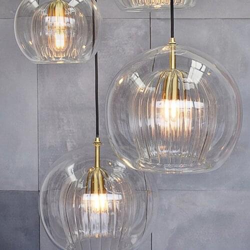 Nordic LED Pendant Lamp Dining Room Glass Pendant Light Kitchen Hanging Lamps Living Room Home Decor Suspendu Luminaire Lighting