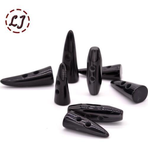 New arrived hot sale 10pcs/lot high quality black resin horn button for overcoat jacket bag cloth garment Accessory Sewing DIY