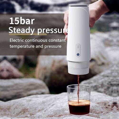 Omnicup Portable Coffee Machine Electric Capsule Coffee Capsule Coffees Machine Outdoor Travel Espresso Powder Maker