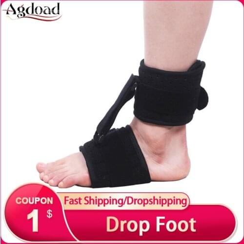 Adjustable Foot Drop Orthotic Brace Plantar Fasciitis Sprained Ankle Correction Splint for Foot Pain Postoperative Recovery