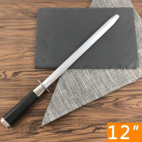 Musat 12 inchKnife Sharpening Rod Professional Kitchen Knives Sharpener sharpening steel Carbon steel Wide sharpening bar