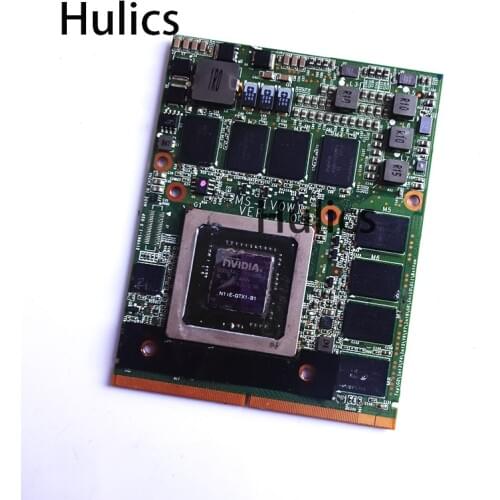 Hulics GTX285M GTX 285M N11E-GTX1-B1 DDR3 1G Graphic Card For DELL M15X M17X For Clevo M57NL For MSI 16F1 16F2 MS-1V0W1 VER 1.0