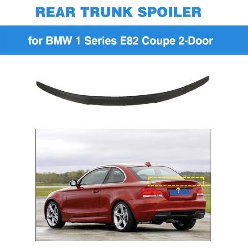 Rear Trunk Spoiler for BMW 1 Series E82 Coupe 2 Door 2007 - 2012 Carbon Fiber Trunk Lip Boot Wing