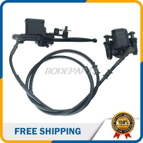 Motorcycle Parts Motorcycle Rear Hydraulic Brake Assembly With Brake Pads Hydraulic Cable For Dirt Pit Bike Free Shipping