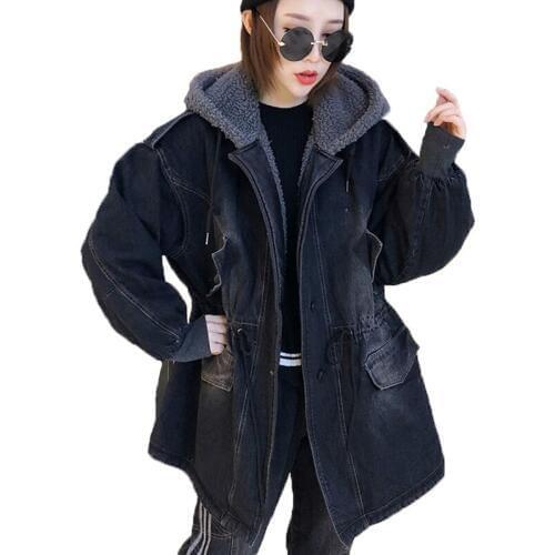 Women Parkas Winter Coats Hooded Thick Cotton Warm Femalecowboy Jacket Fashion Mid Long Wadded Coat Outwear Plus Size