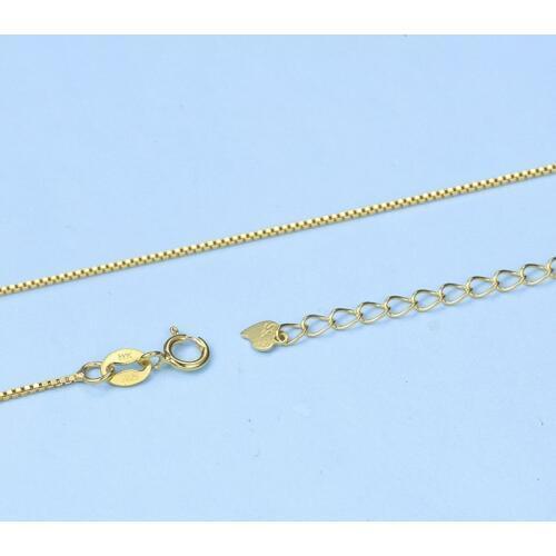 Lo Paulina Fashion Elegant Box Link Chain Necklace For Lady Girl 100% 925 Sterling Silver Wedding Jewelry Bijoux LPC18