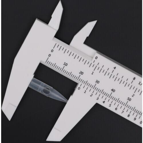 1Pcs 150mm 6 Inch Mini Plastic Vernier Caliper Ruler Gauge Grey White Digital Vernier Caliper Micrometer Ruler Measuring Tool