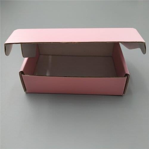 20pcs pink paper gift boxes thick cardboard corrugated packaging boxes for shipping socks underwear clothing
