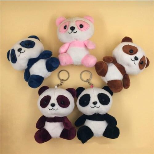 5Colors, Panda 12CM Approx. Plush Stuffed Doll Toy