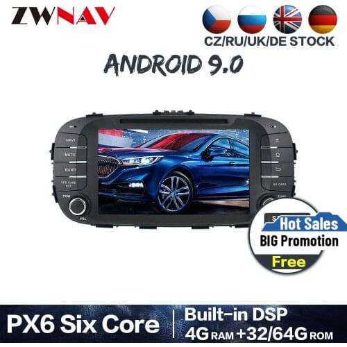 PX6 DSP 4G+64G Android 9.0 Car DVD Player Gps Navi For Kia Soul 2014 2015 2016 2017 2018 mulimedia player radio stereo head unit