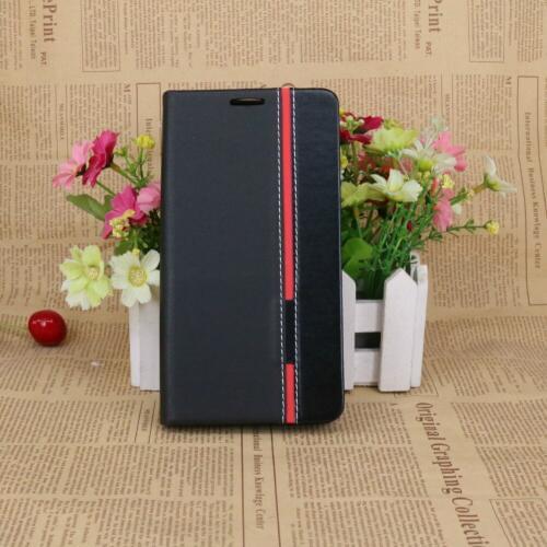 Black/High Quality Folio Flip Leather With Card Slot And Stand Function Drop Proof Cover For Doogee X7 / X7 Pro Wallet Case