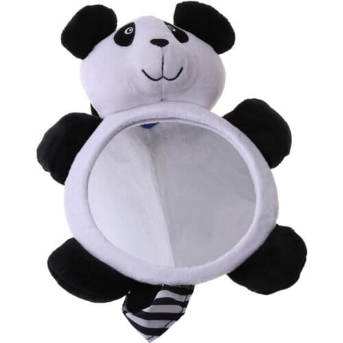 Baby Rearview Mirrors Car Interior Accessories Infants Kids Plush Cartoon Toy Safety Seat Rear Mirror Wide View