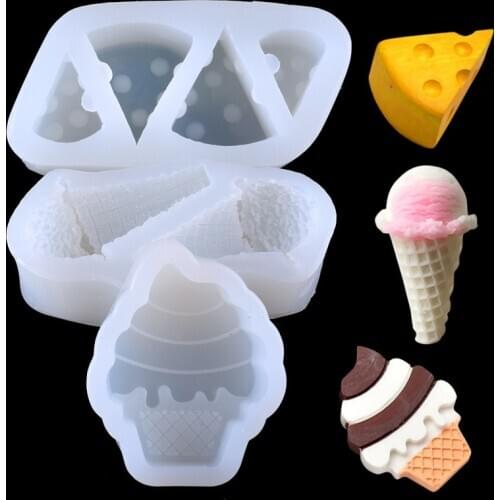 Ice Cream Cheese Soap Mold Craft Rose Silicone Soap Making Mould Cake Candle Resin Handmade Resin Mold