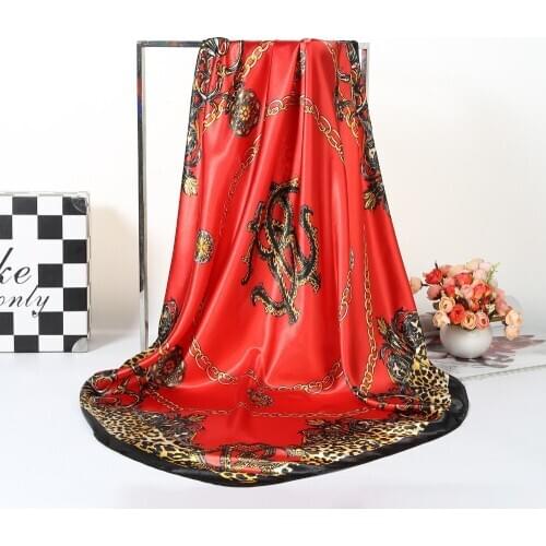 Italy runway senior silk satin cloth silk silk fabric hot new fashion 90cm x 90cm