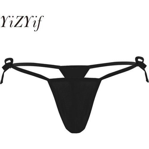 Jockstrap men sissy panties tanga hombre Lingerie Open Butt Strappy G-string Bikini Underwear with Bulge Pouch string homme Men